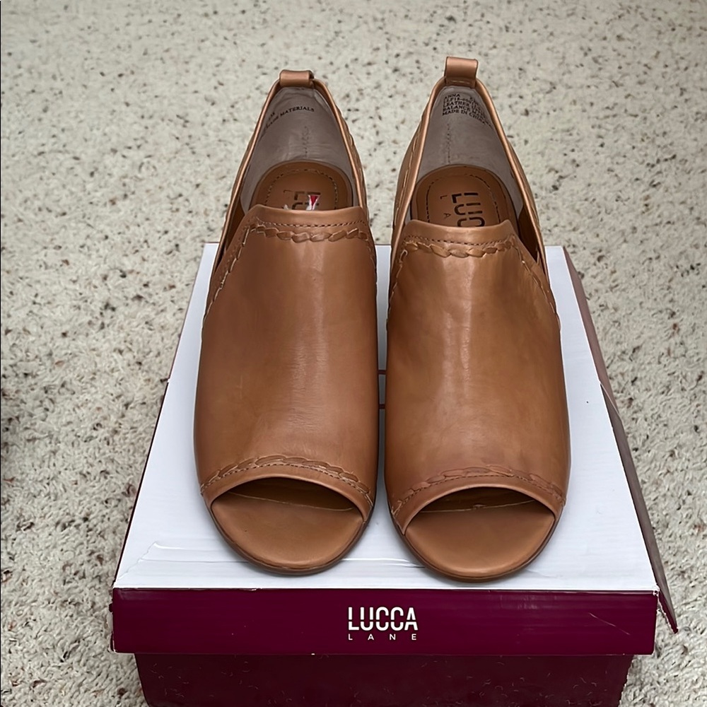 Lucca Lane Tan Wedge Shoes for Women
